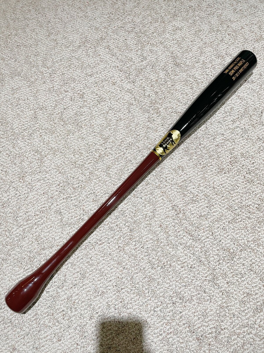 Ancienne batte de baseball Hickory 33 étiquette noire érable