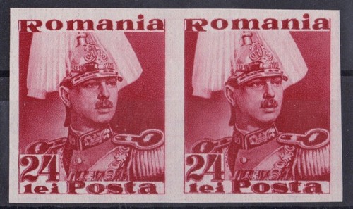 Rumänien 1935 - König Carol II ungezähntes Paar - Mi 507 RRR