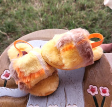 Ugg Fluff Yeah "Orange/Yellow/Tan" Girls' BRAND NEW Toddler 12C