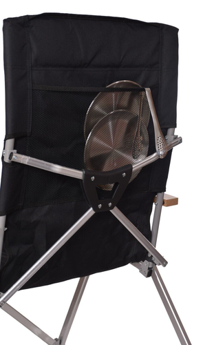 Alu Campingstuhl XXL 150kg faltbar verstellbar bequem Festival Aluminium breit - Bild 4 von 6