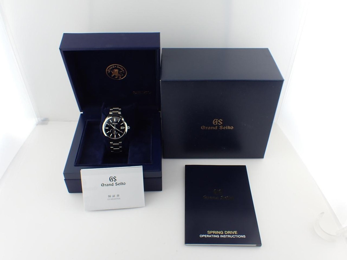 Grand Seiko Spring Drive Titanium Model Black Dial Sbga149 9R65  