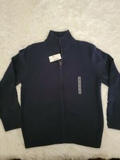 Boys The Children s Place M 7/8 Navy Blue Cable Knit Sweater