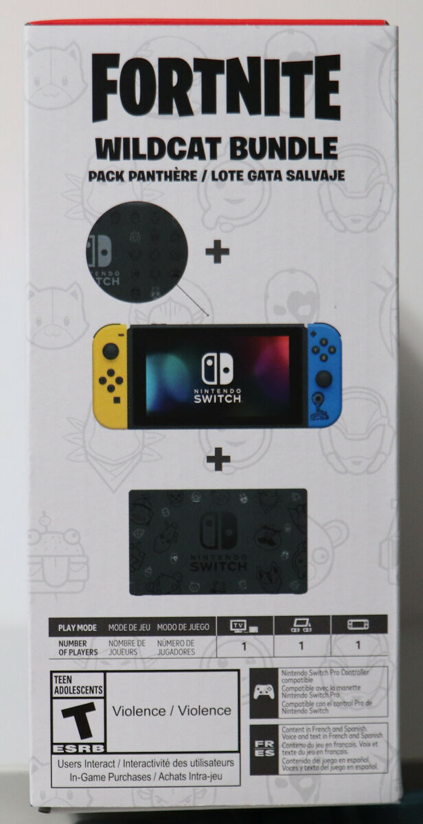 Nintendo Switch Fortnite Wildcat Bundle Console Limited Nintendo Switch Fortnite Wildcat Bundle Console Limited