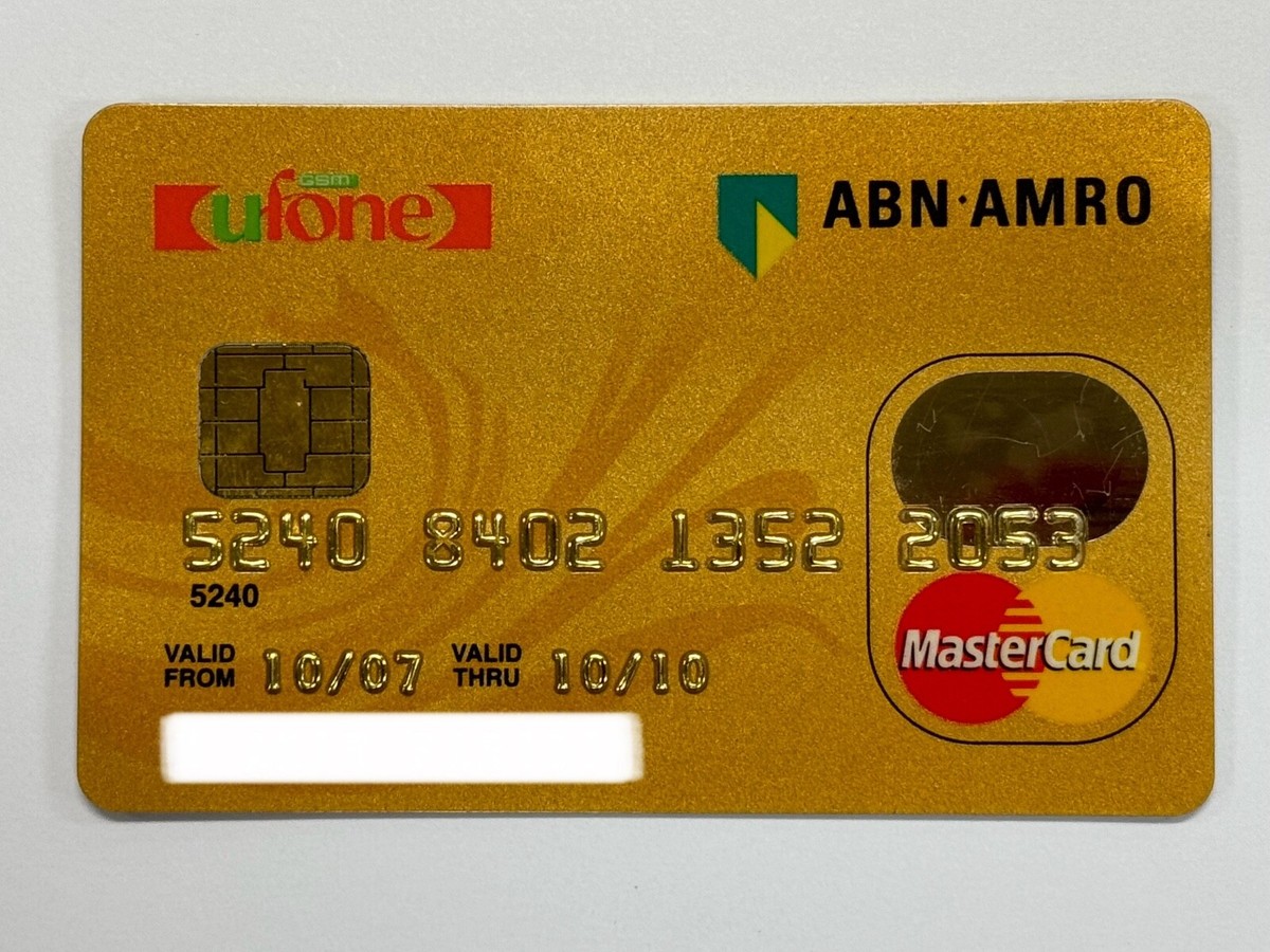 ABN AMRO Bank MasterCard Credit Card▪️Pakistan▪️ufone▪️Chip