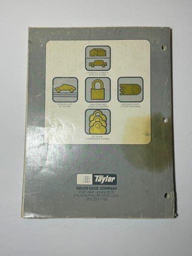 Vintage Locksmith Taylor Lock Company Catalog 38 - Picture 6 of 8