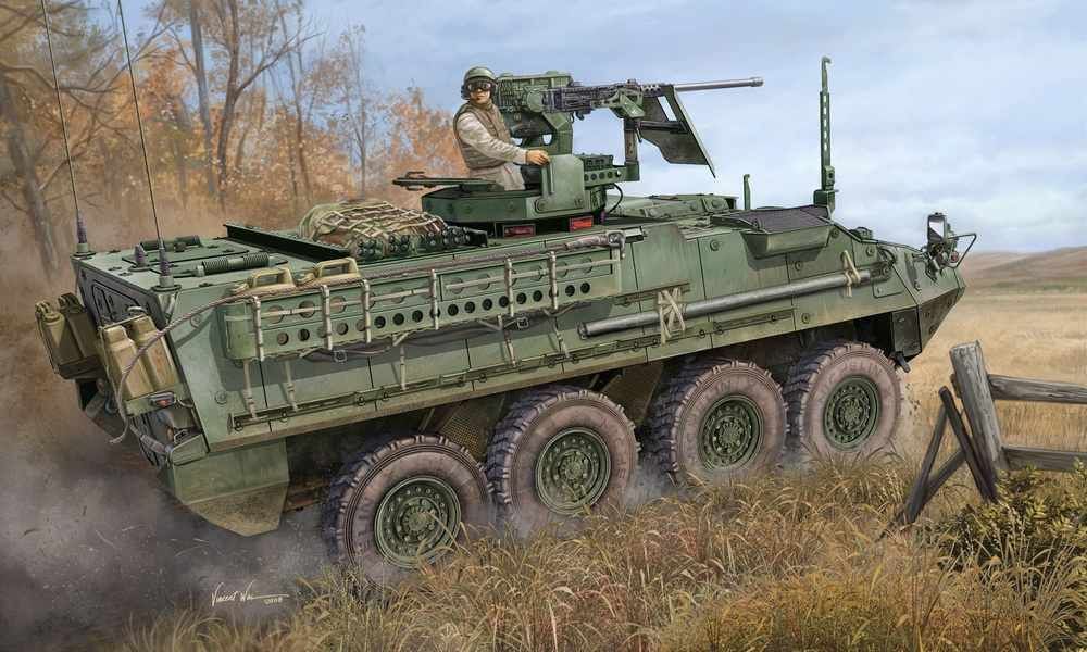 Trumpeter 00398 1:35 M1131 Stryker FSV Military Vehicle Kit New - Image 4