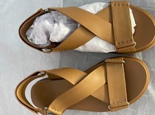 Michael Kors Unisex leather slippers- NEW in box