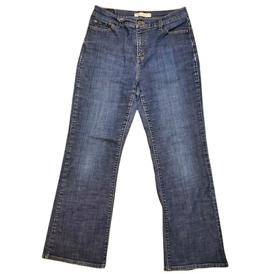 Levi's 512 Perfectly Slimming Women's Size 12 Bootcut Stretch Jeans Blue Denim
