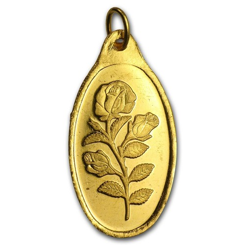 Buy 10 Gram Oval Gold Bar with PENDANT 
