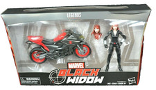 Marvel Legends Ultimate Black Widow 6" Action Figure With Motorcycle Sealed
