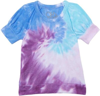 Chaser Girls Rpet Bliss Knit Puff Short Sleeve Pullover Multi Size 5 Little Kids
