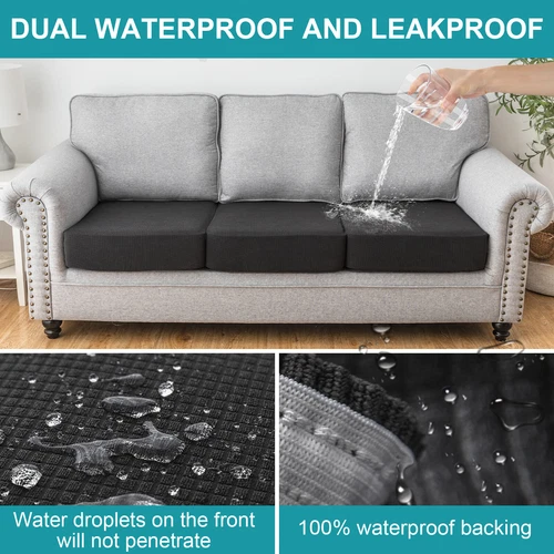 2/4/6PCS Patio Seat Cushion Covers Waterproof Outdoor Stretch Sofa Slipcover US - Picture 28 of 38