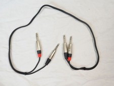 Hosa HSS-005X2 Pro Stereo Interconnect, Dual REAN 1/4 Inch TRS to Same, 40 inch