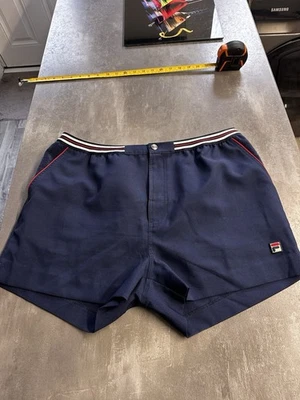 Retro Fila Tennis Shorts XL Navy Blue Danny Dyer The Business - Image 1 of 4