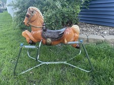 Wonder Horse Spring Rocking Bouncy Ride-On Toy Vintage 1970s Mid Century
