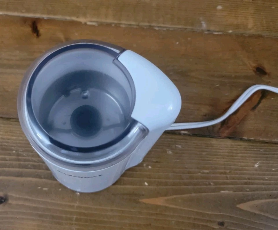 Molinillo de granos de café Cuisinart blanco DCG-20N eléctrico - totalmente probado y funcionando Foto 3 de 4