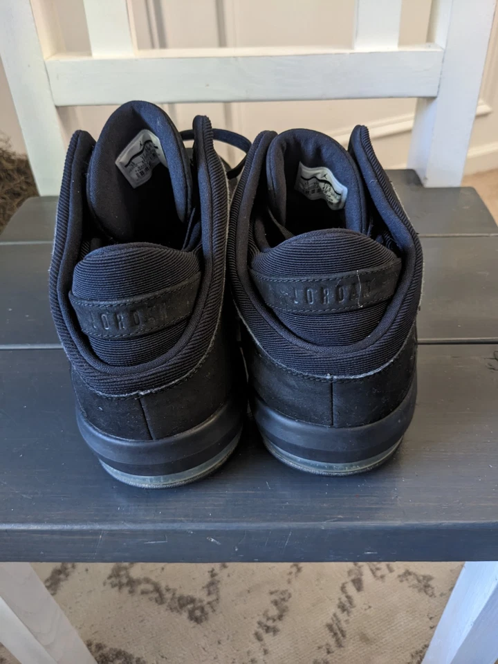 Tênis Nike masculino Air Jordan Flight Origin 4 921196 preto tamanho 13 descascando sem palmilha - Imagem 2 de 4