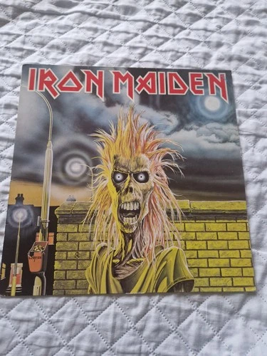 IRON MAIDEN BY IRON MAIDEN SELF TITLED 1ST VINYL LP RECORD 1980 EX/EX