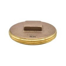 Primex 85595 2-1/2 Brass Sq. Hd. C.O. Plug