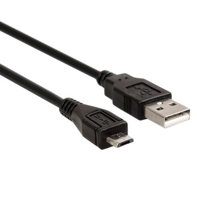 USB 2.0 kabel USB A Stecker auf USB Micro B Stecker schwarz 1,8m Ladekabel