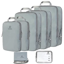 Lightweight Compression Packing Cubes for Suitcases, Compressible Expandable ...