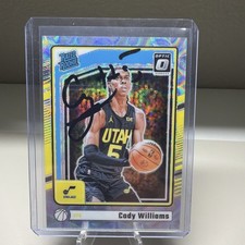 2024-25 Panini Donruss Optic - Rated Rookie Cody Williams #298 /249 IP AUTOGRAPH