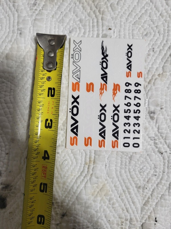  Savox  Decal Sheet