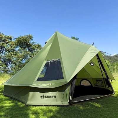 Luxury Bell Yurt Tent 4 Season Stove Jack Waterproof 420DOxford Glamping Camping