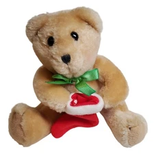 Bear Plush with Stocking - 5"