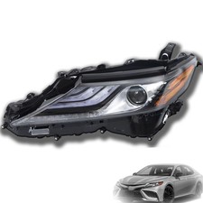Headlamp Assembly Left Side Black Headlight Replacement for Camry XSE 2021-2022