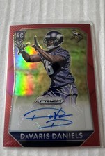 2015 Panini Prizm - Rookie Signatures Davaris Daniels #RS-DD Red Prizm /100 Auto