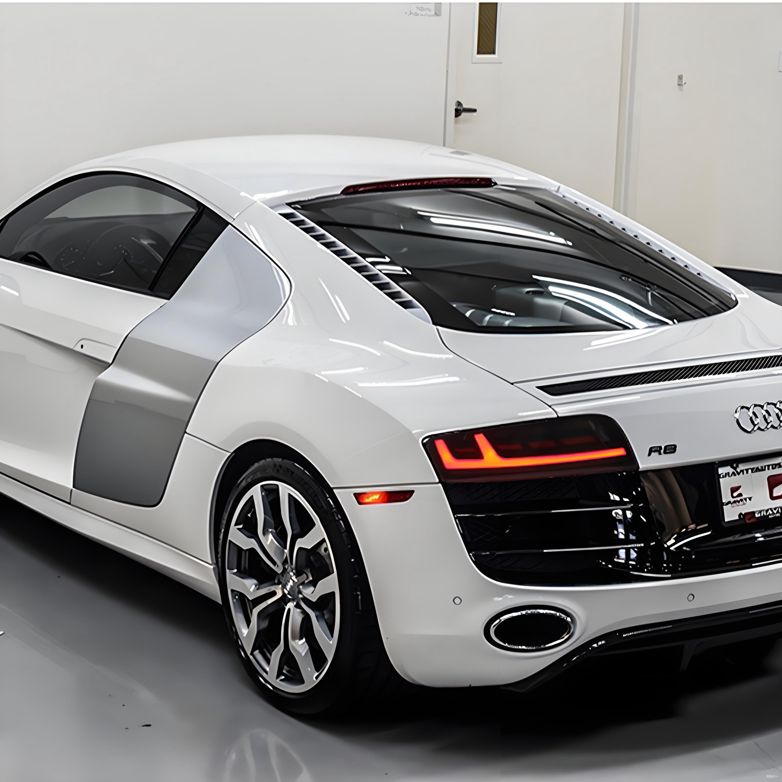 2Pcs Clear Lens Tail Light Assembly Of The For Audi R8 2008-2016 Car Ream Lamp
