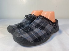 KEEN Howser Slip On Shoes Women's Black Plaid Insulated Mules Slide - US 7.5