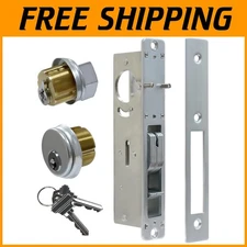 Heavy Duty Storefront Mortise Lock - Silver Finish