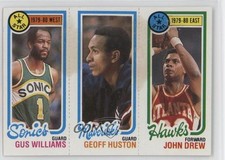 1980-81 Topps Gus Williams Geoff Huston John Drew #5-67-12 1o3w