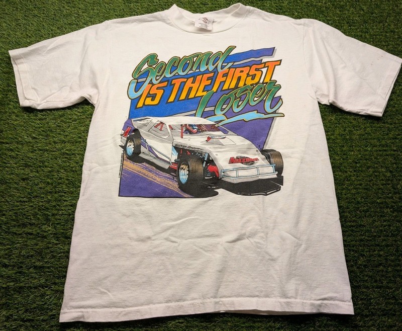 1995 Vintage Arizona Single Stitch Racing Second Is The First Loser Size Large 