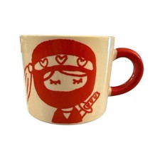 AIWA Co Ltd. Mug Ninja Girl Red Kotobuki Japan Ceramic Cup