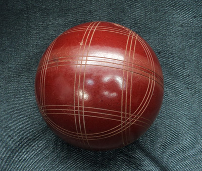 Vintage Bocce Replacement Ball 4.5'', 2lb 6oz Burgundy Red Sportcraft??