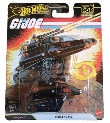 PREMIUM POP CULTURE COBRA H.I.S.S. G. I.JOE HOT WHEELS HASBRO G I JOE MATTEL