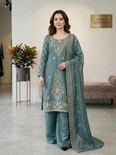 Pakistani Bollywood Ethnic Salwar Kameez Indian Party Wear Top Palazzo Suit