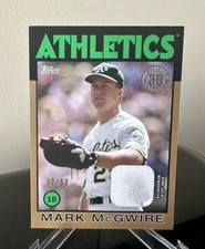 2021 Topps Mark McGwire 1986 Dirty Game Used Relic /50 #86R-MM