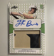 Leaf 2022 Perfect Game National Showcase Jackson Brasseux Patch Autograph 8/10