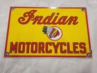 Indian Motorcycle Vintage Rectangle Gas Sign. Nice