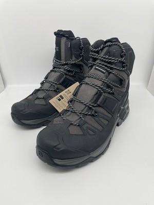 Salomon Quest 4 GTX Gore-Tex Black Gray Hiking Boots Men s Size 10.5 New 477873