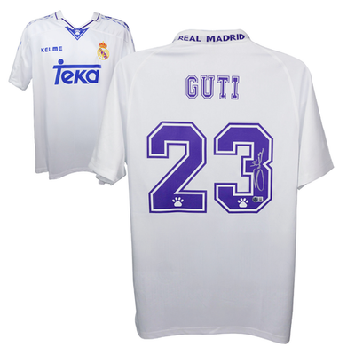 Guti ユニフォーム Real madrid CF 1999-00 Real Madrid adidas Reissue Home Shirt J.M.Guti #14