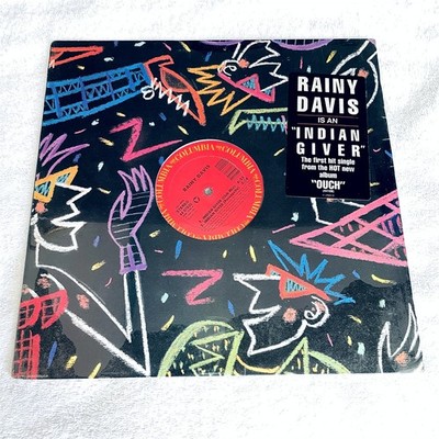 Rainy Davis ''Indian Giver'' 4-versions, 1988 Rock, 12'' Single, SEALED!, Vinyl
