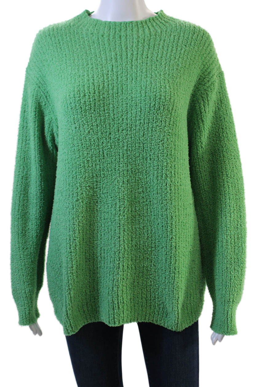 Zara Women Pullover Sweater Green Crew Neck Long Sleeve Size SFree Shipping in US $100+ Orders | $6.95 Orders Below