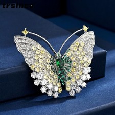 Butterfly Brooch Women Corsage Insect Rhinestone Pin Classic Jewelry Gifts