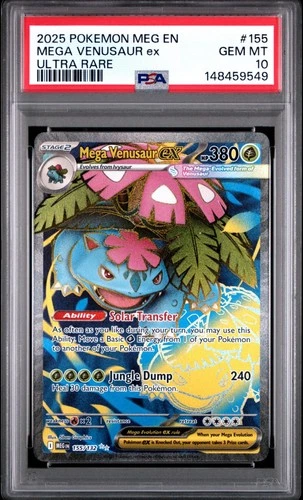 (PSA 10) Pokémon: Mega Evolutions – Mega Venusaur ex #155 [Full Art]