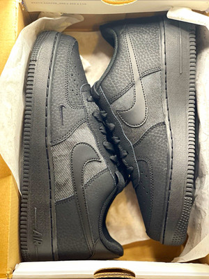 Nike Air Force 1 Black Low Top Lace Up Sneakers IM7673-001 New w/ Box